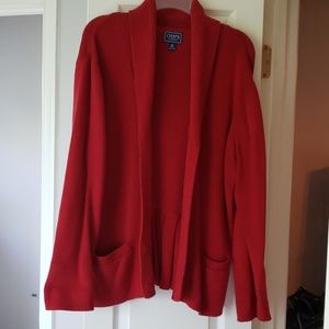 Chaps button cardigan